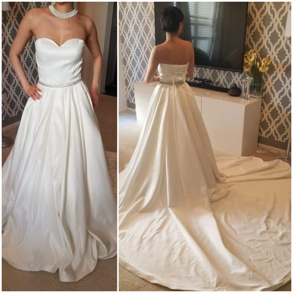 NEW Sweetheart Ball Gown Sateen wedding dress